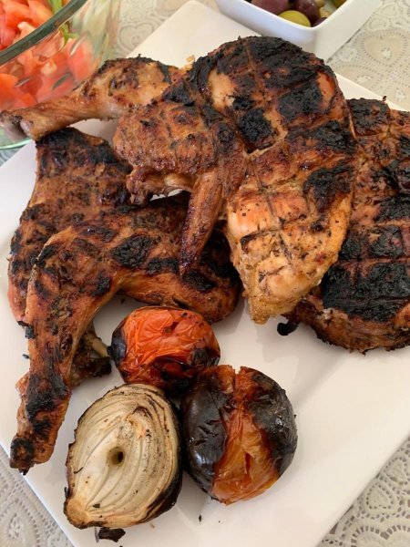 دجاج عالفحم