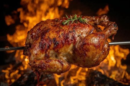 جاج محمر وجاج محشي